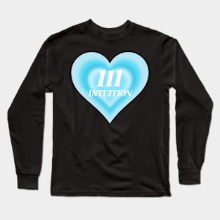 Angel Number 111 Heart Aura Long Sleeve T-Shirt